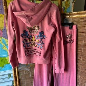 Vintage Y2K Juicy Embellished Terry Tracksuit